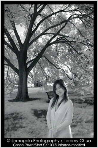 Infrared portrait image. 